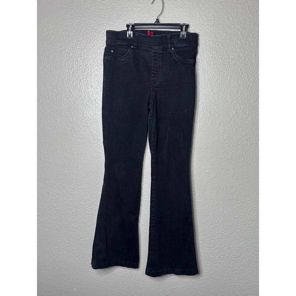 Spanx black bootcut flare jeans size petite large